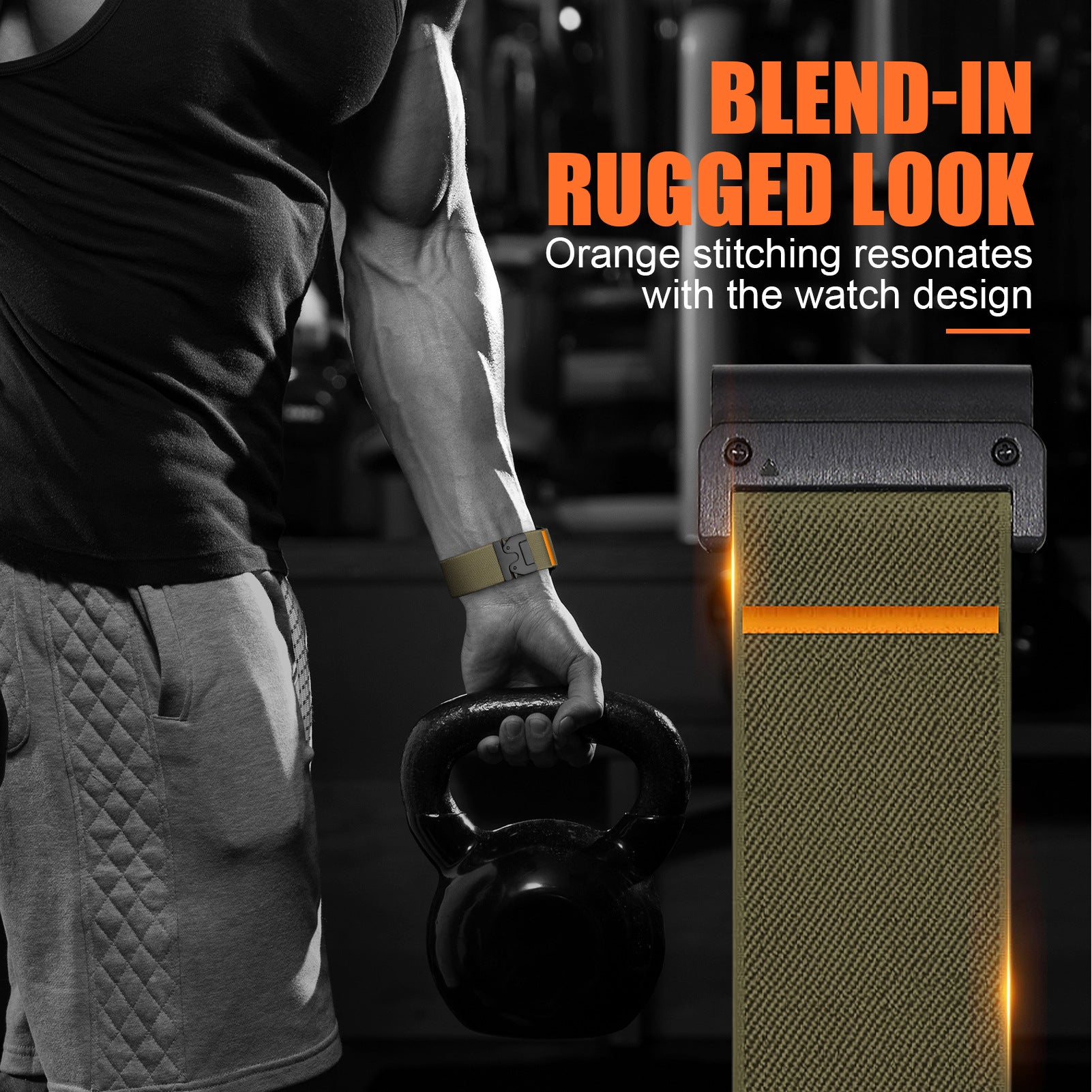 Stretch Sport Nylon Band For Garmin