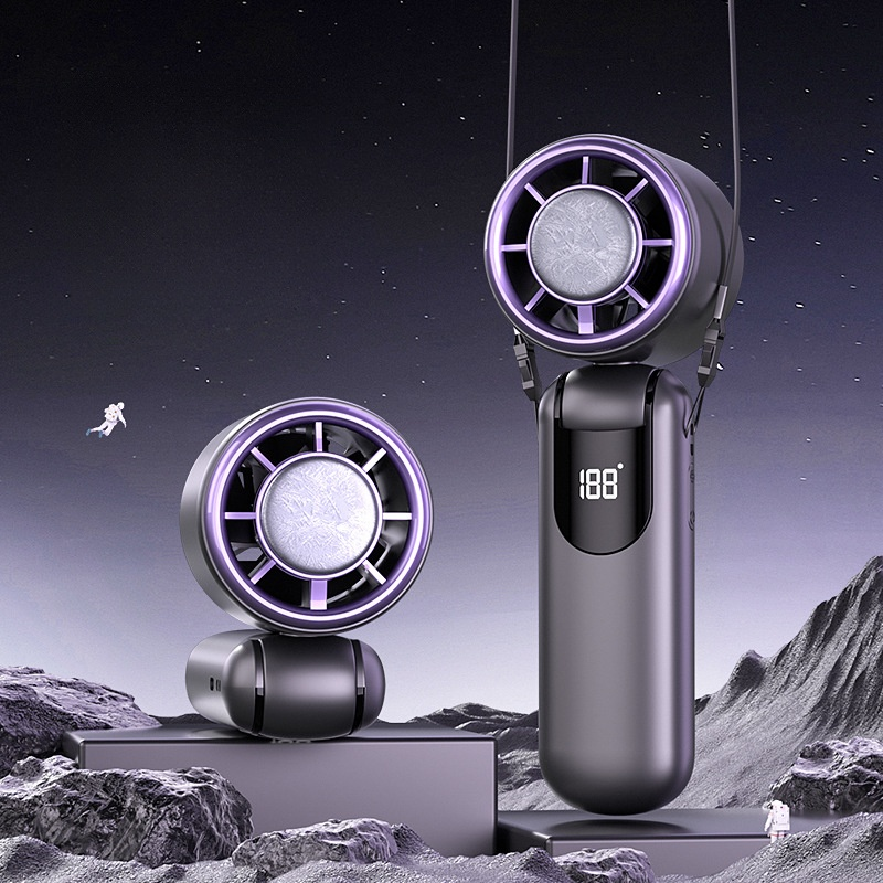 Experience sweat control in just three seconds and feel enveloped by an icy breeze in ten seconds. 🌟 Equipped with the same brushless motor technology used by NASA, enjoy the comfort of a personal air conditioner no matter where you are. 🌟