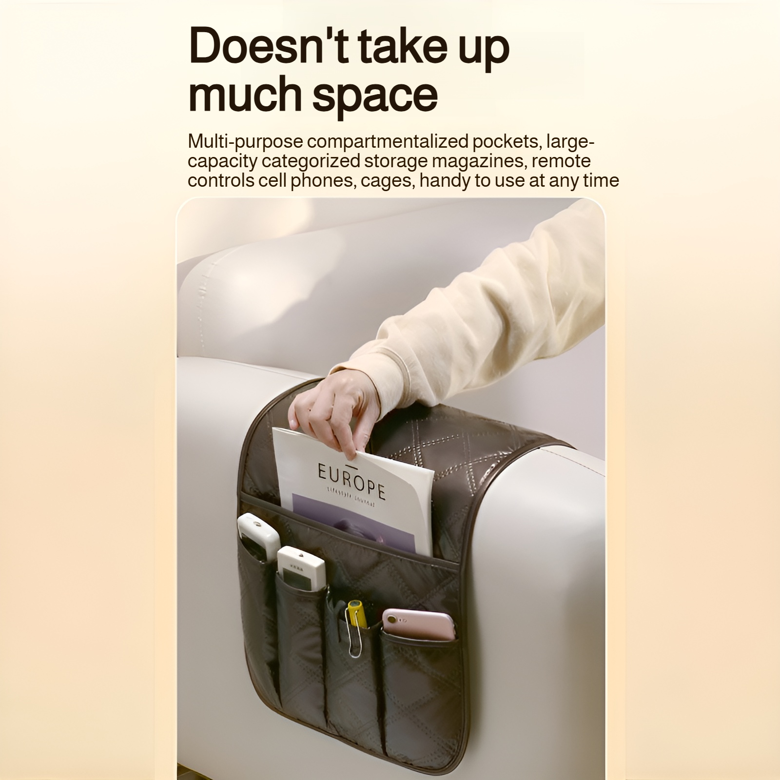 Waterproof and Non-Slip Sofa Organizer