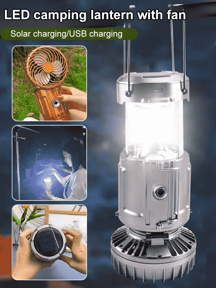 It is an emergency lamp that never goes out and a fan that never stops 🌟 It is forever powered 🌟 With just 2 hours of sufficient sunlight, it fully charges and can be used continuously for 3 days without needing to plug in 🌟
