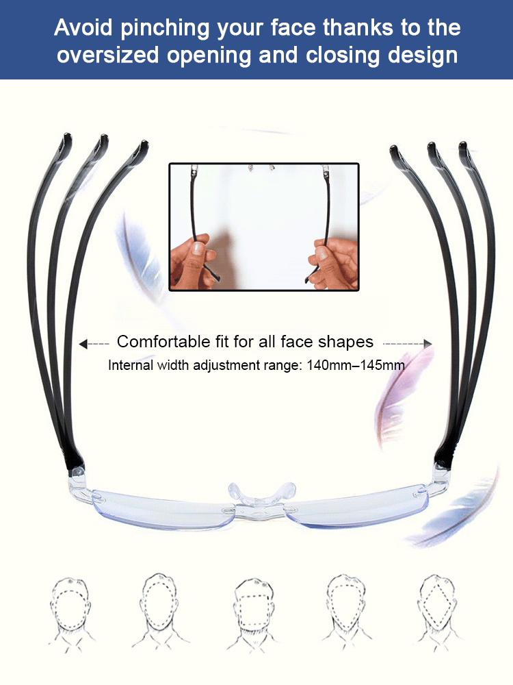For the price of a single meal 🍔, get high-tech auto-focus, blue light blocking reading glasses 🤓—no need to worry about compatibility! 👍