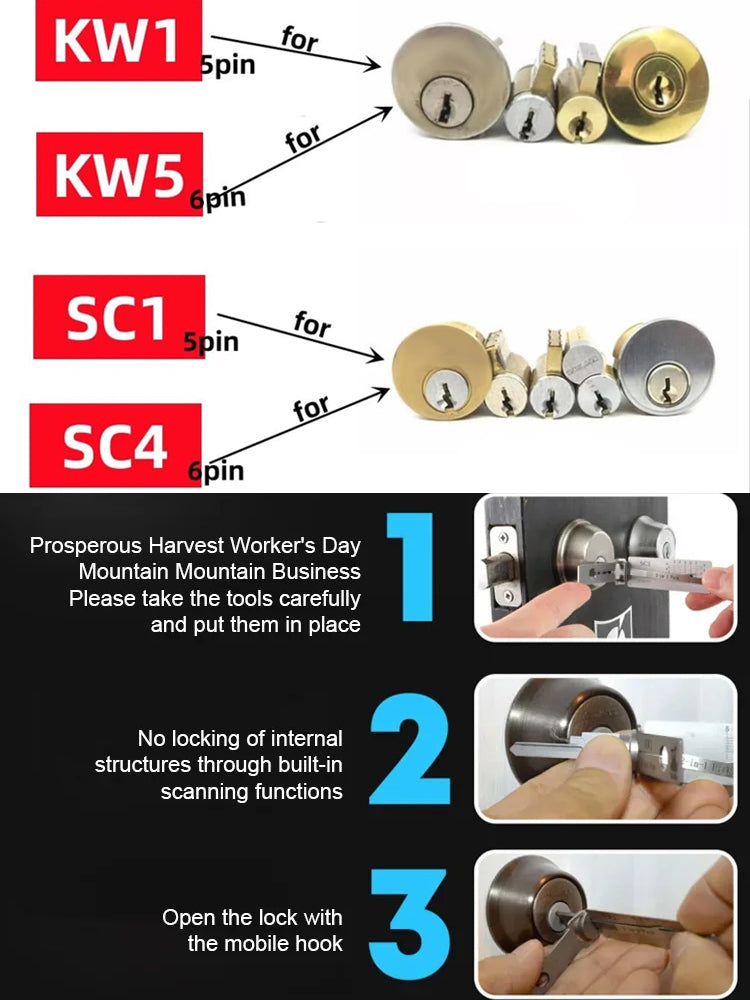 Li's 2-in-1 household safe teeth reading tool