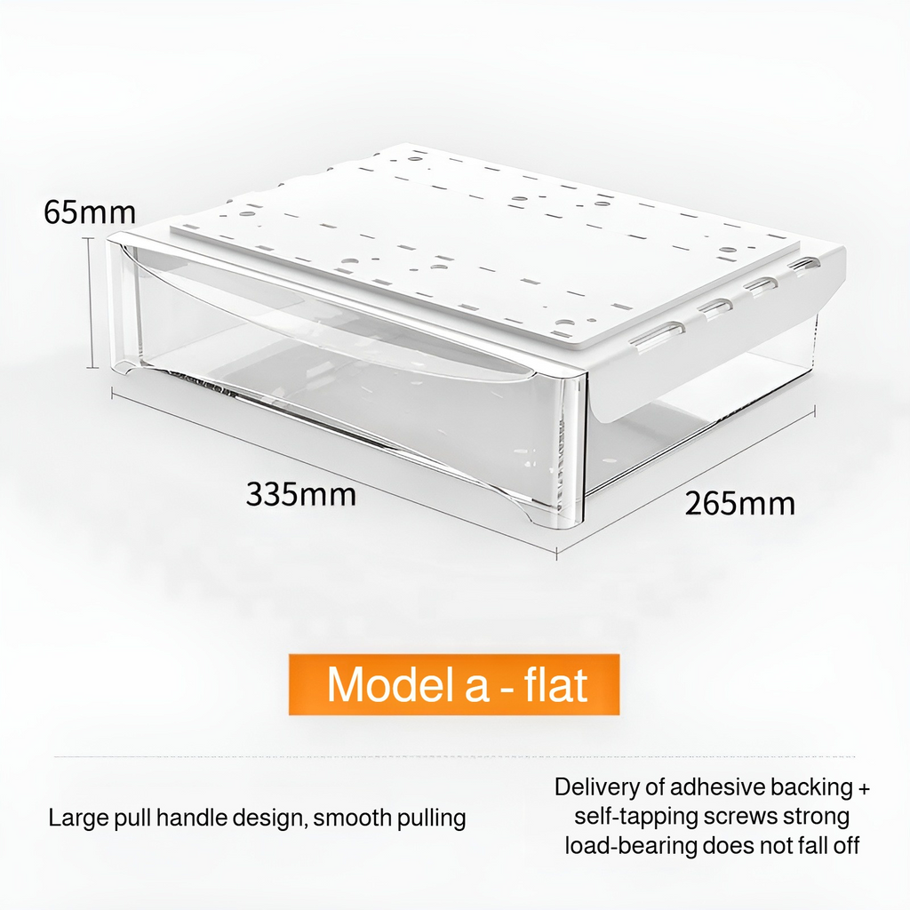 No-Drill Under-Desk Storage Drawer