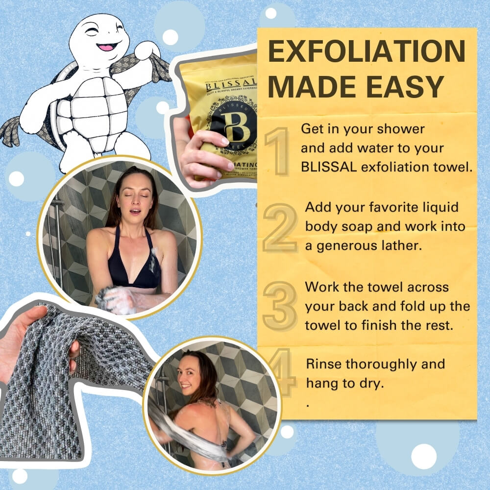 Exfoliating Antibacterial Shower Towel