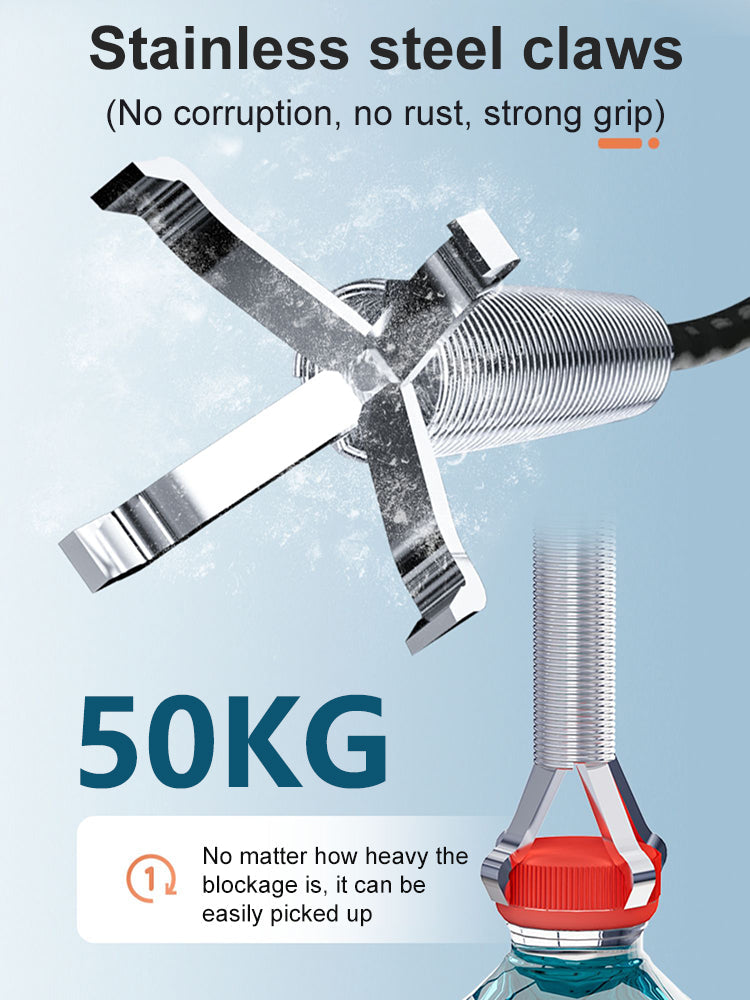 Four-claw household sewer unclogger