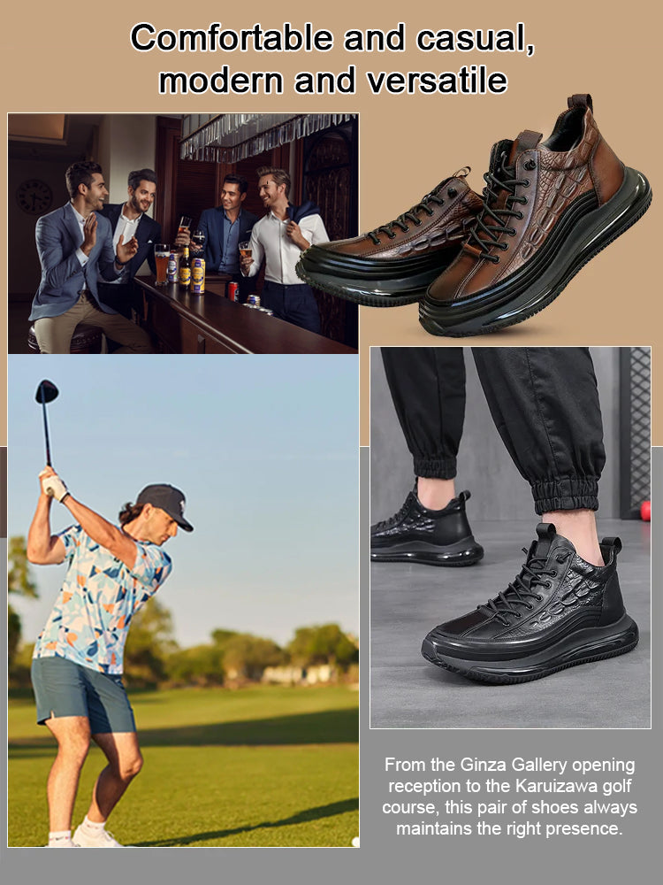 [Japanese Craftsmanship Heritage] Men’s Casual Shoes M ade of Imported Siamese Crocodile Skin✨