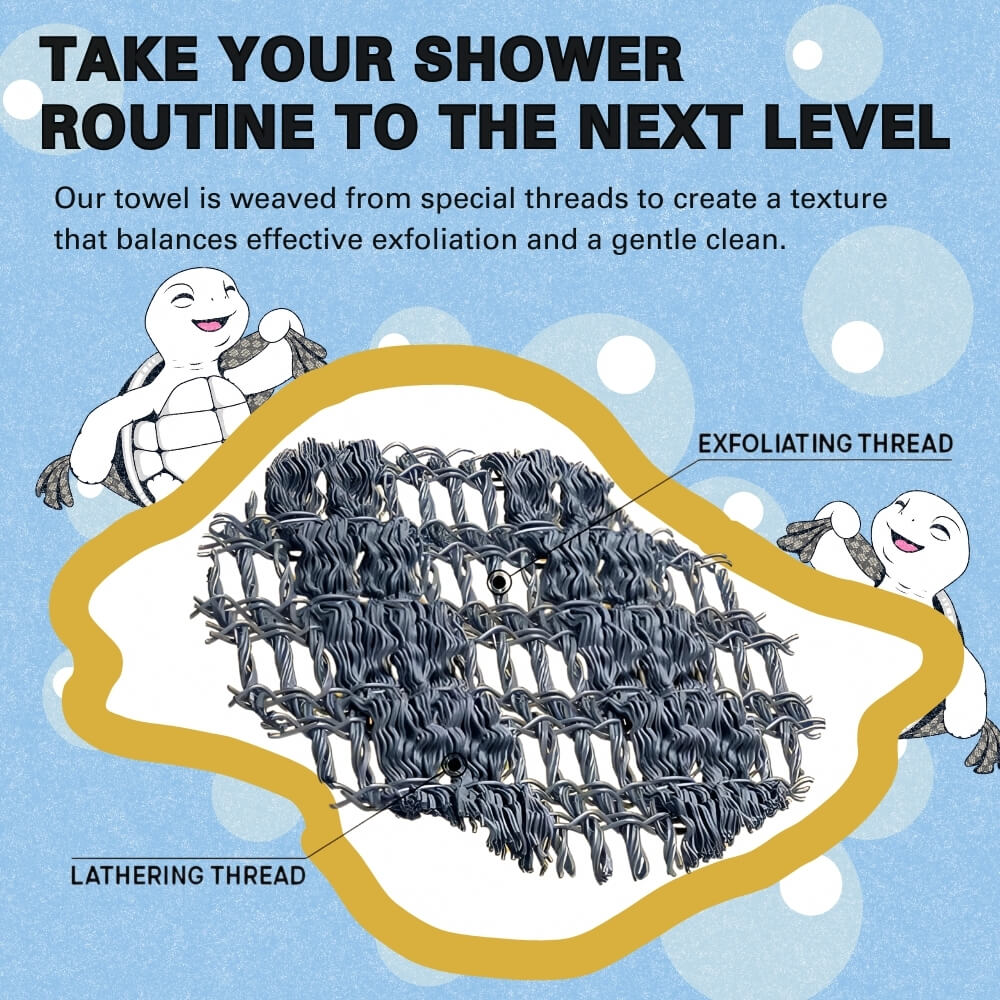 Exfoliating Antibacterial Shower Towel