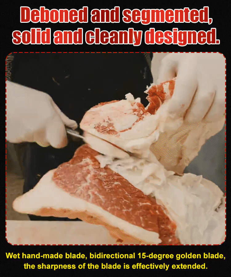 🔥【Sold 31,800 units in 3 days】Hand forged meat knife cuts meat like tofu.