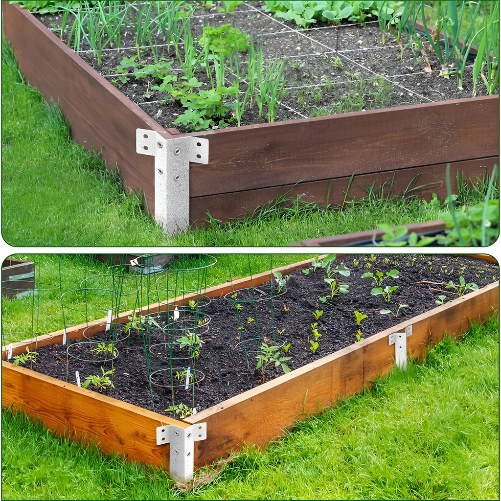 Cross Border Garden Fence Post Repair Stakes Serrated Fence Post Brackets