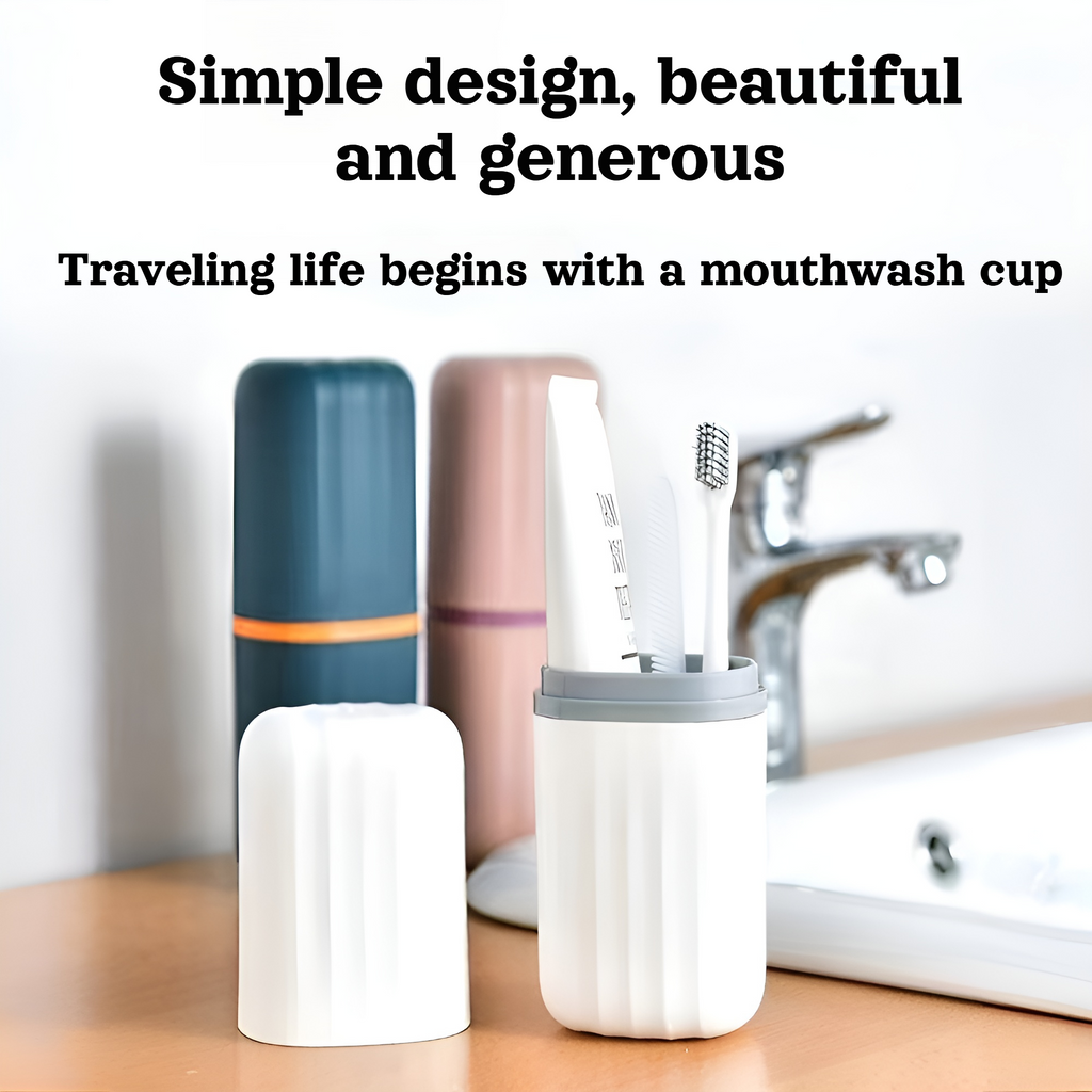 Travel mouthwash cup toothbrush box holiday travel portable toothbrush cup wash storage box plastic