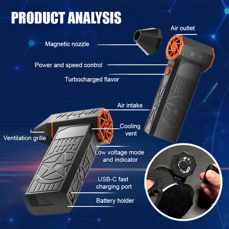 🔥【5000W High Power】Master Winter Cleanup with the Ultimate Snow Blower!