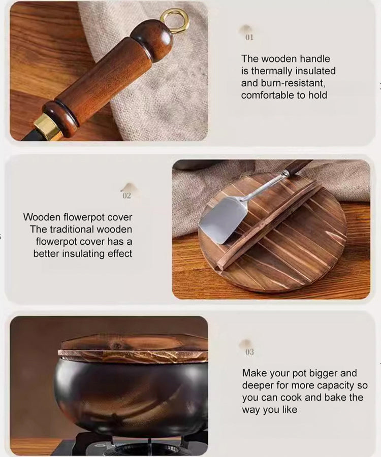 🔥[Uncoated healthy pot] Iron-supplemented pure iron non-stick pot