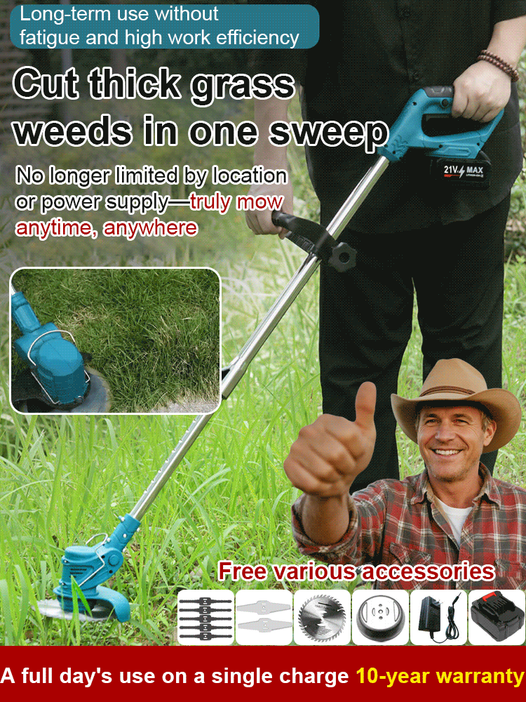 【Lightweight lithium battery garden lawn mower】50%OFF📢