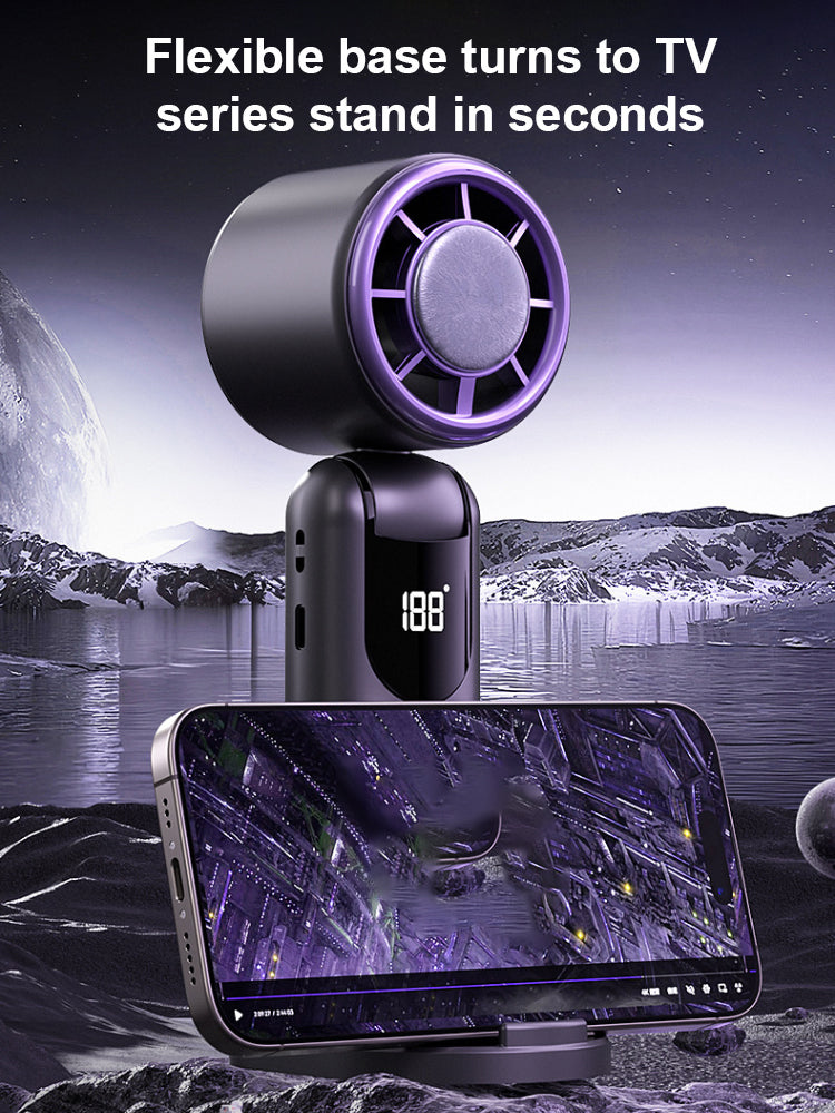 Experience sweat control in just three seconds and feel enveloped by an icy breeze in ten seconds. 🌟 Equipped with the same brushless motor technology used by NASA, enjoy the comfort of a personal air conditioner no matter where you are. 🌟