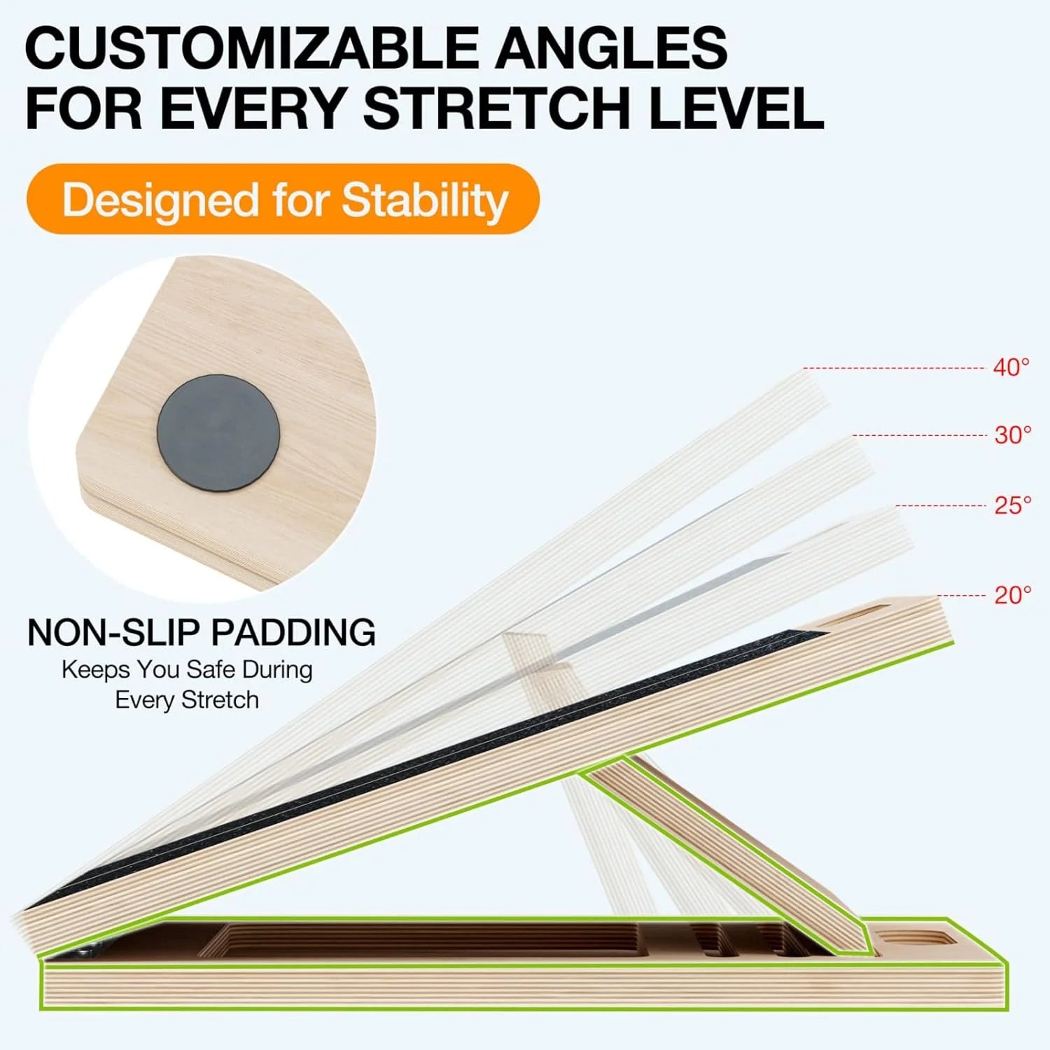 Portable Slant Board For Calf Stretching