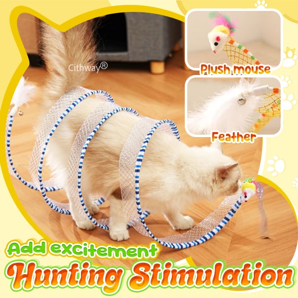 Self-play Cat Hunting Spiral Tunnel Toy