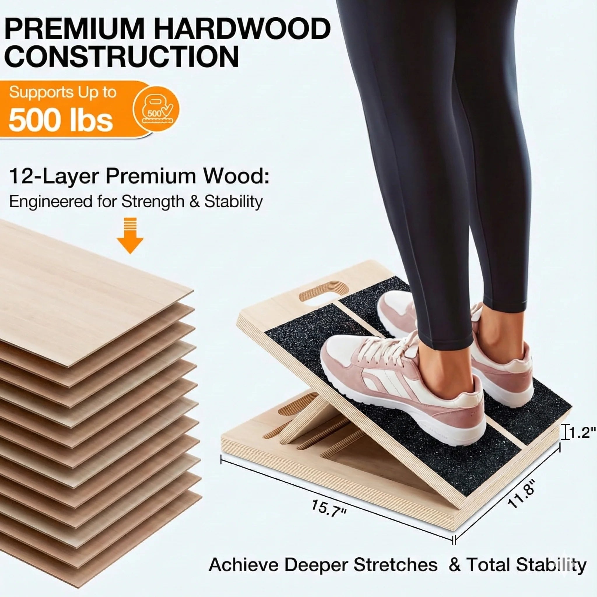 Portable Slant Board For Calf Stretching