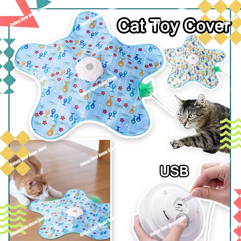 Electric Moving Feather Hideaway Cat Toy