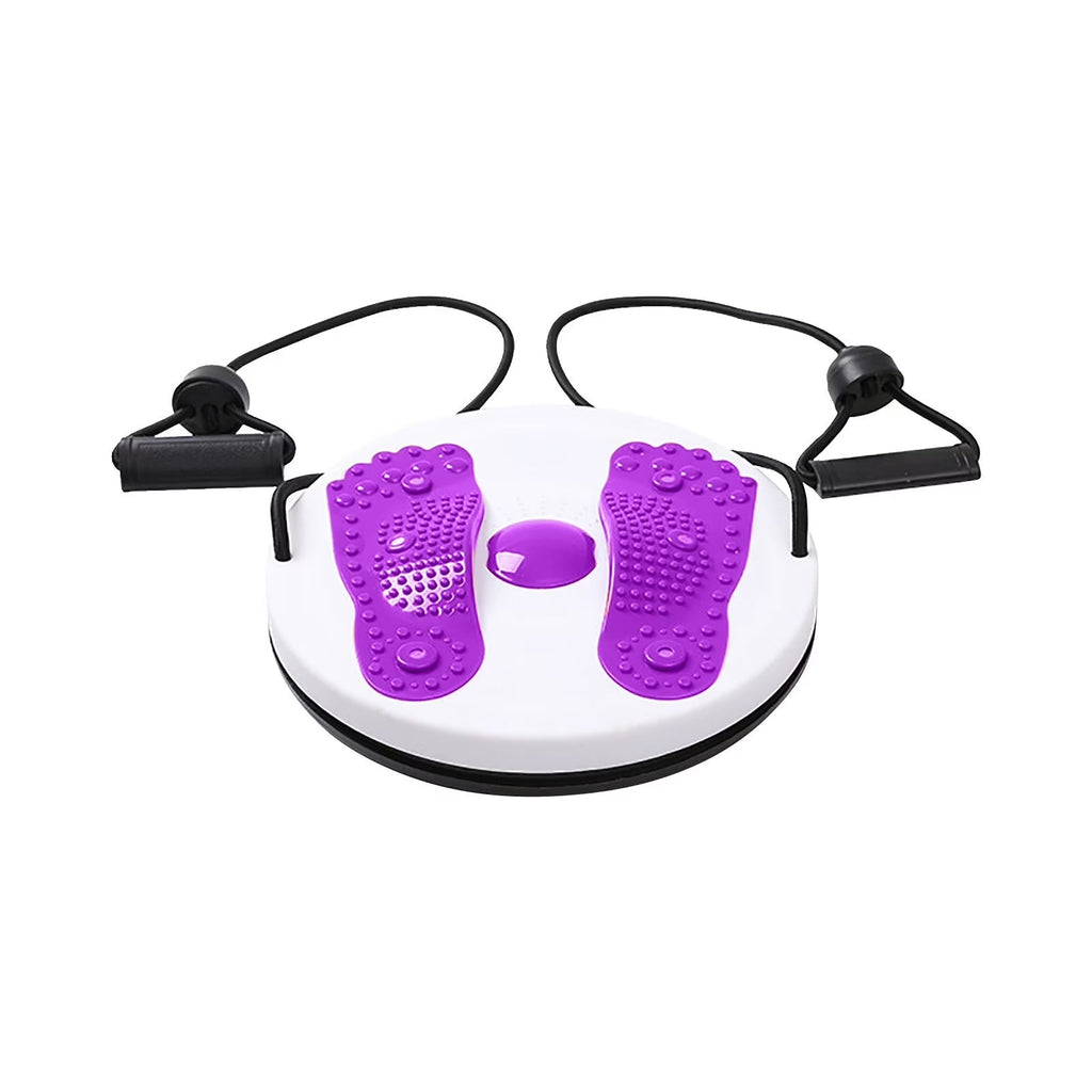 Fitness & Yoga Waist Twisting Disc Massage for Core Shaping with Pull Rope -Function Twister Board for Waist and Foot Massage