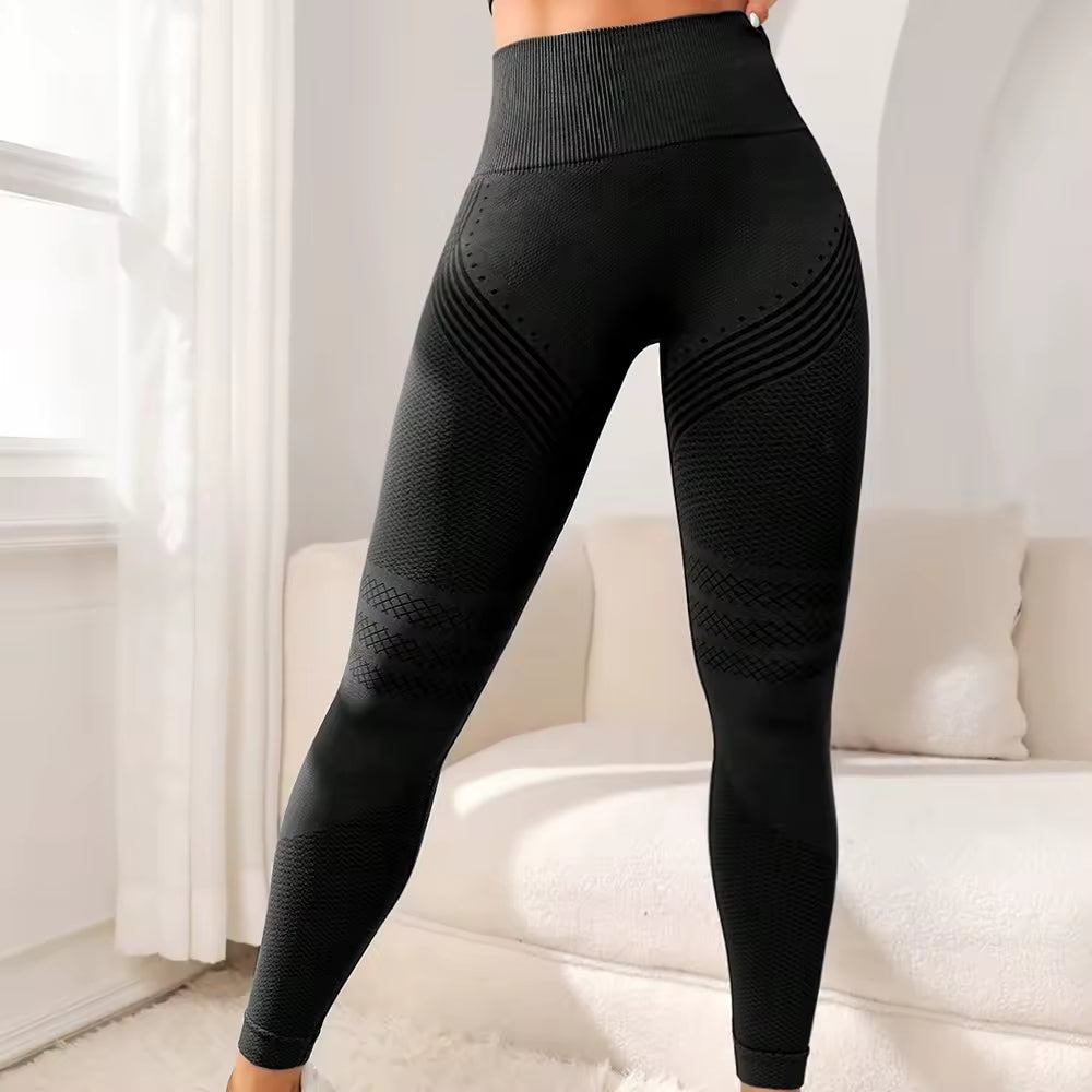 Women's High Waisted Tummy Control Scrunch Butt Lifting Seamless Workout Yoga Pants