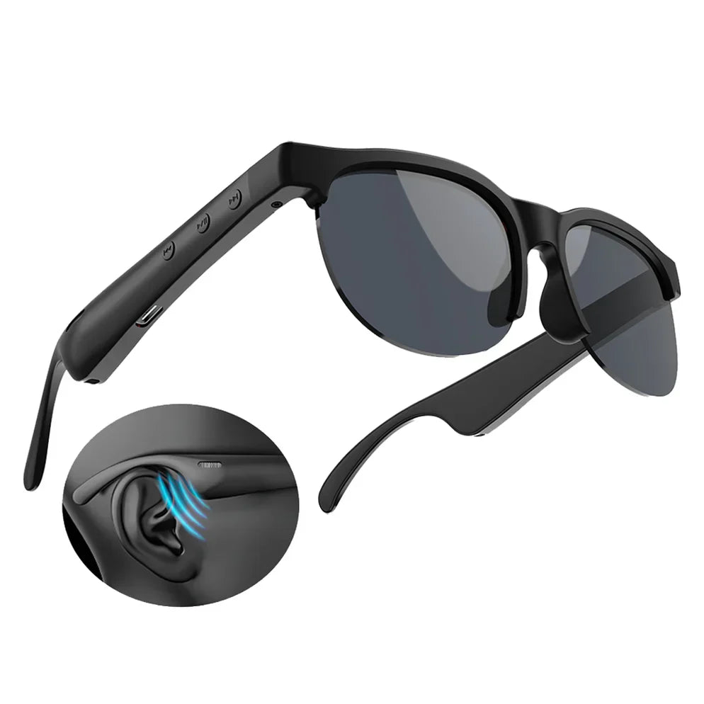 Smart Sunglasses Bluetooth Sunglasses with Built-in Speakers and Microphone