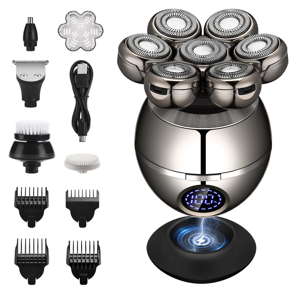 Rechargeable Wet/Dry Use Electric Razor Head &amp; Body Hair Shavers