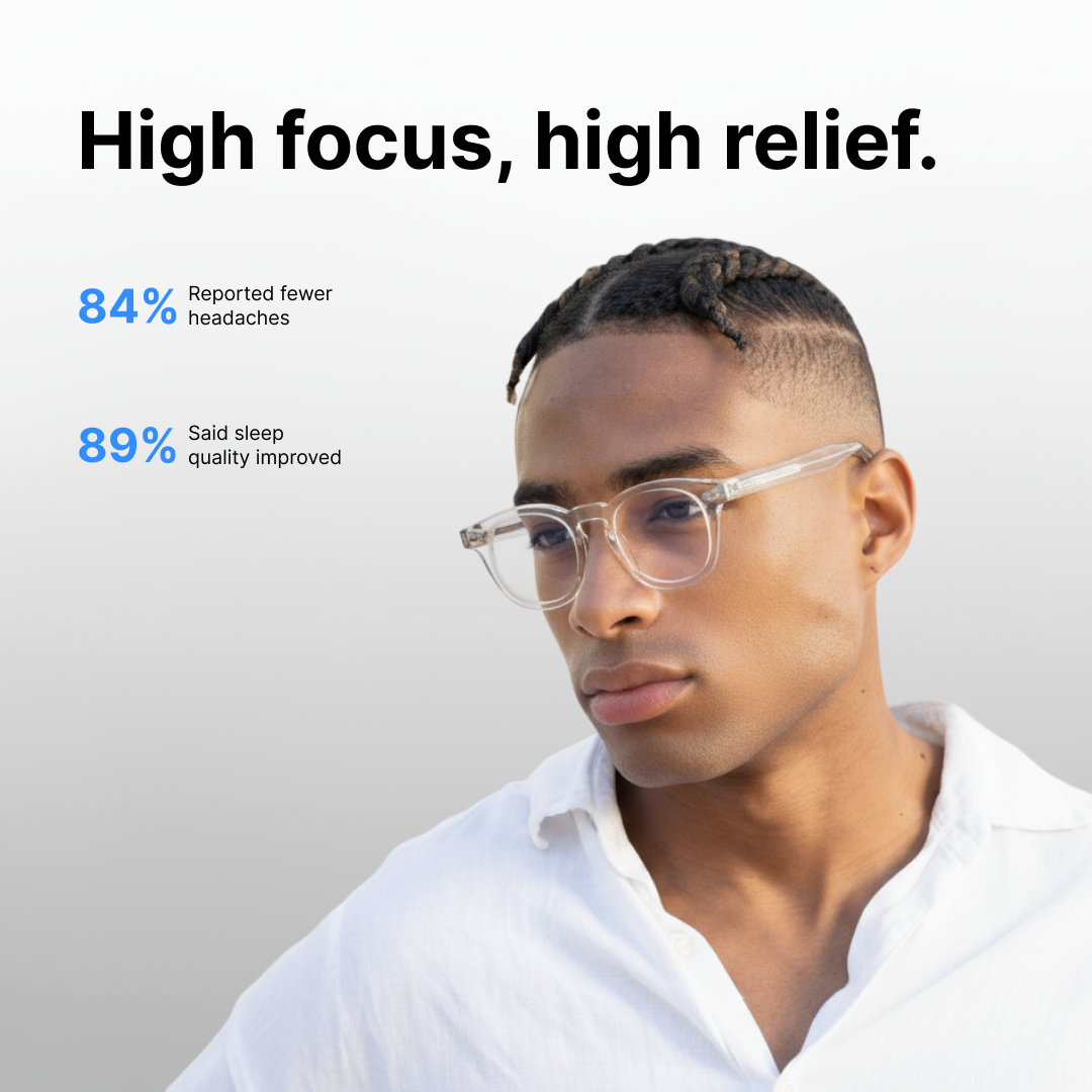 Blue-light blocking glasses