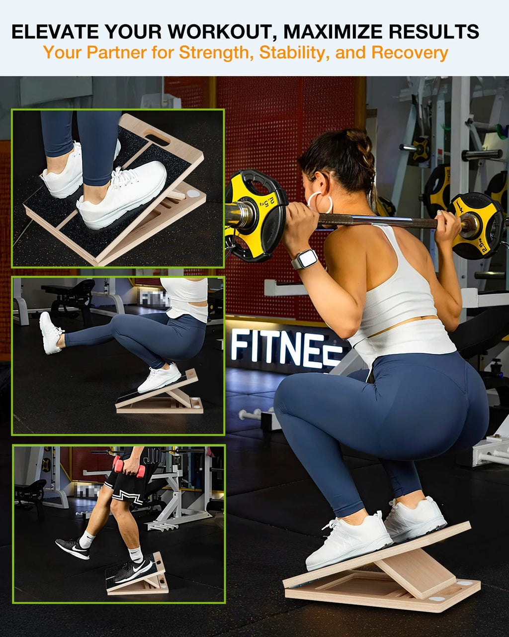 Portable Slant Board For Calf Stretching