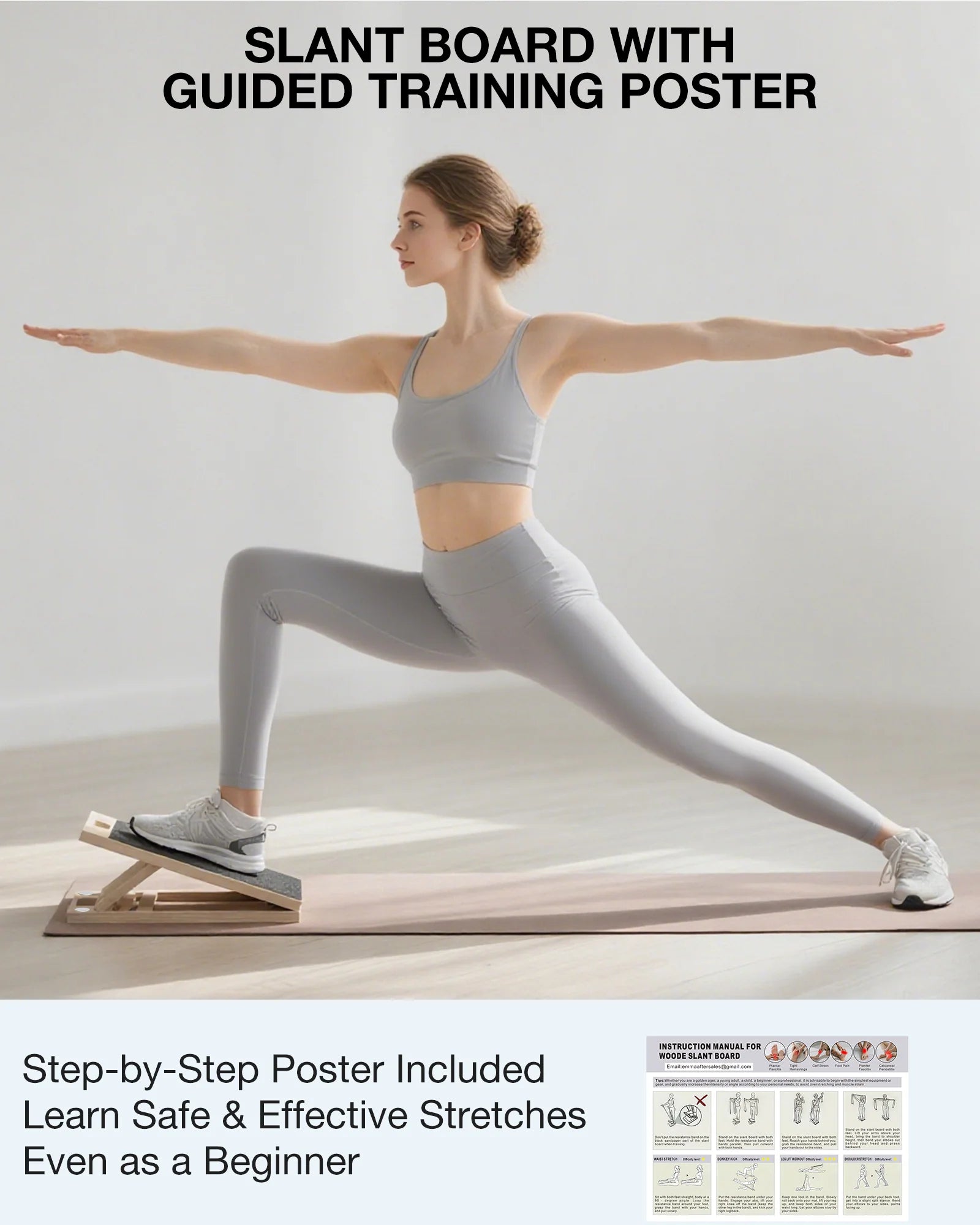 Portable Slant Board For Calf Stretching