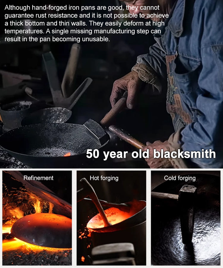 🔥[Uncoated healthy pot] Iron-supplemented pure iron non-stick pot