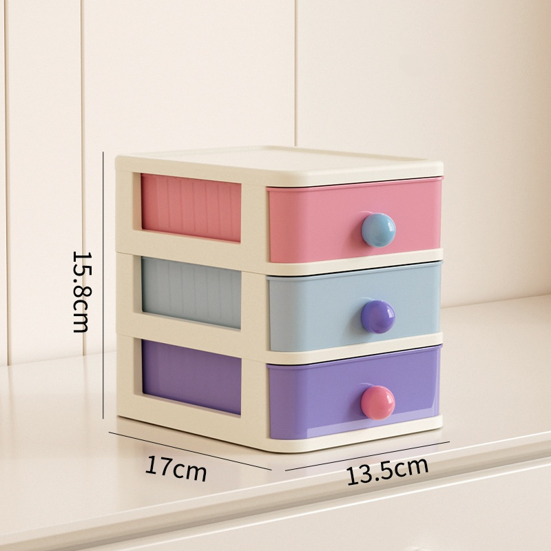 Desktop stackable drawer storage box