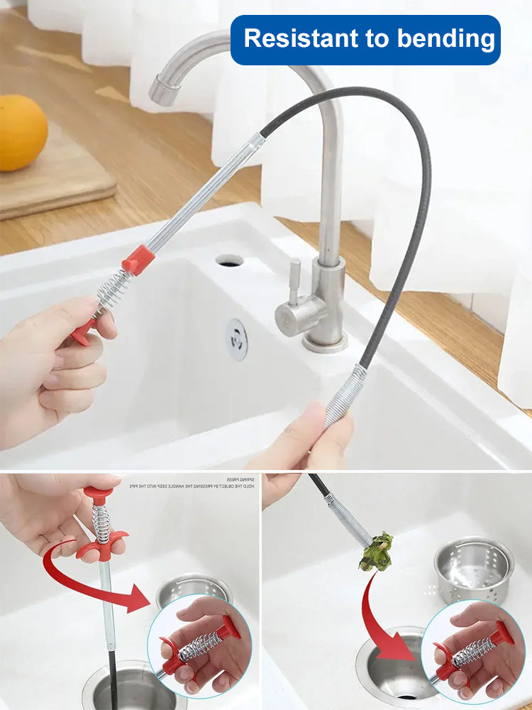 Four-claw household sewer unclogger