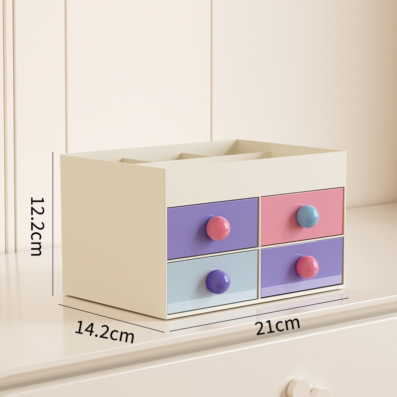 Desktop stackable drawer storage box