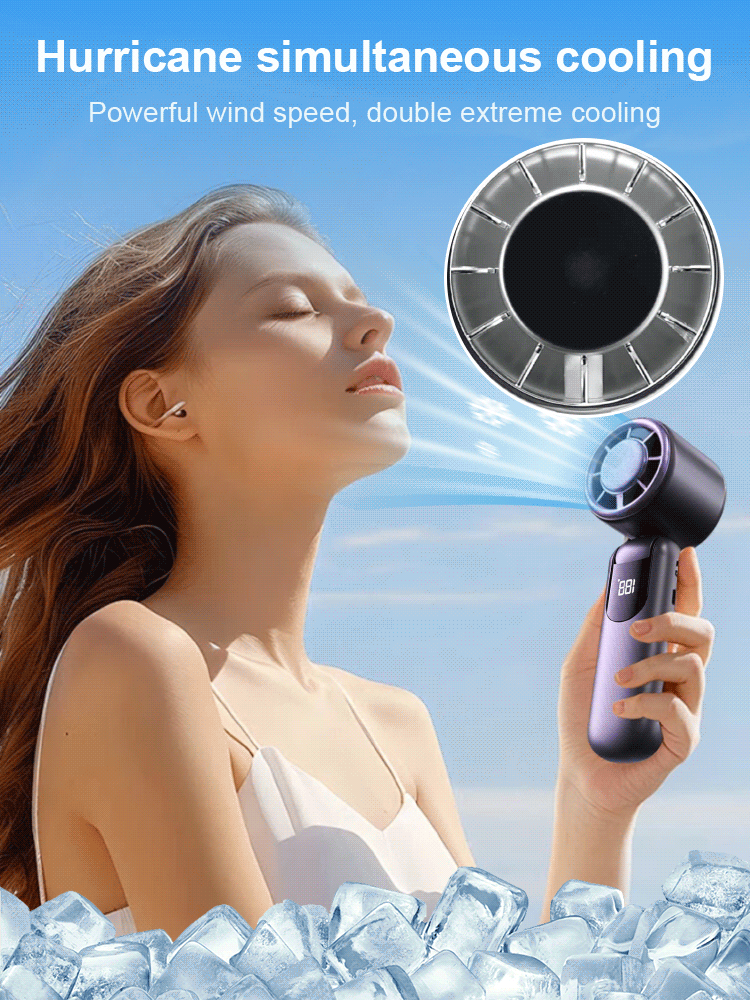 Experience sweat control in just three seconds and feel enveloped by an icy breeze in ten seconds. 🌟 Equipped with the same brushless motor technology used by NASA, enjoy the comfort of a personal air conditioner no matter where you are. 🌟