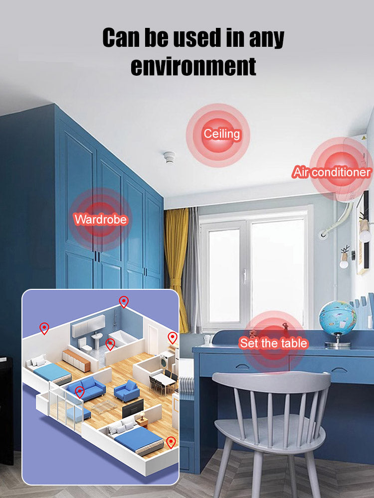 🔥【4K Ultra HD Resolution】Adhesive, installation-free home security camera.