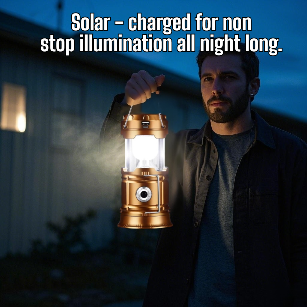 Waterproof Multifunctional Solar Light. Never runs out of power. Lasts three times longer than traditional solar lights, with a battery life of up to 1810 hours.