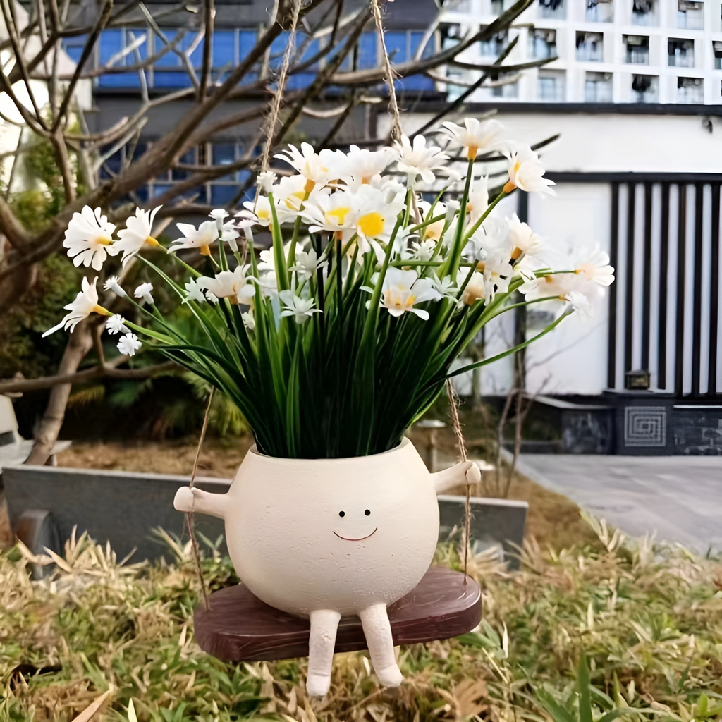 Cute Swing Jar Planter