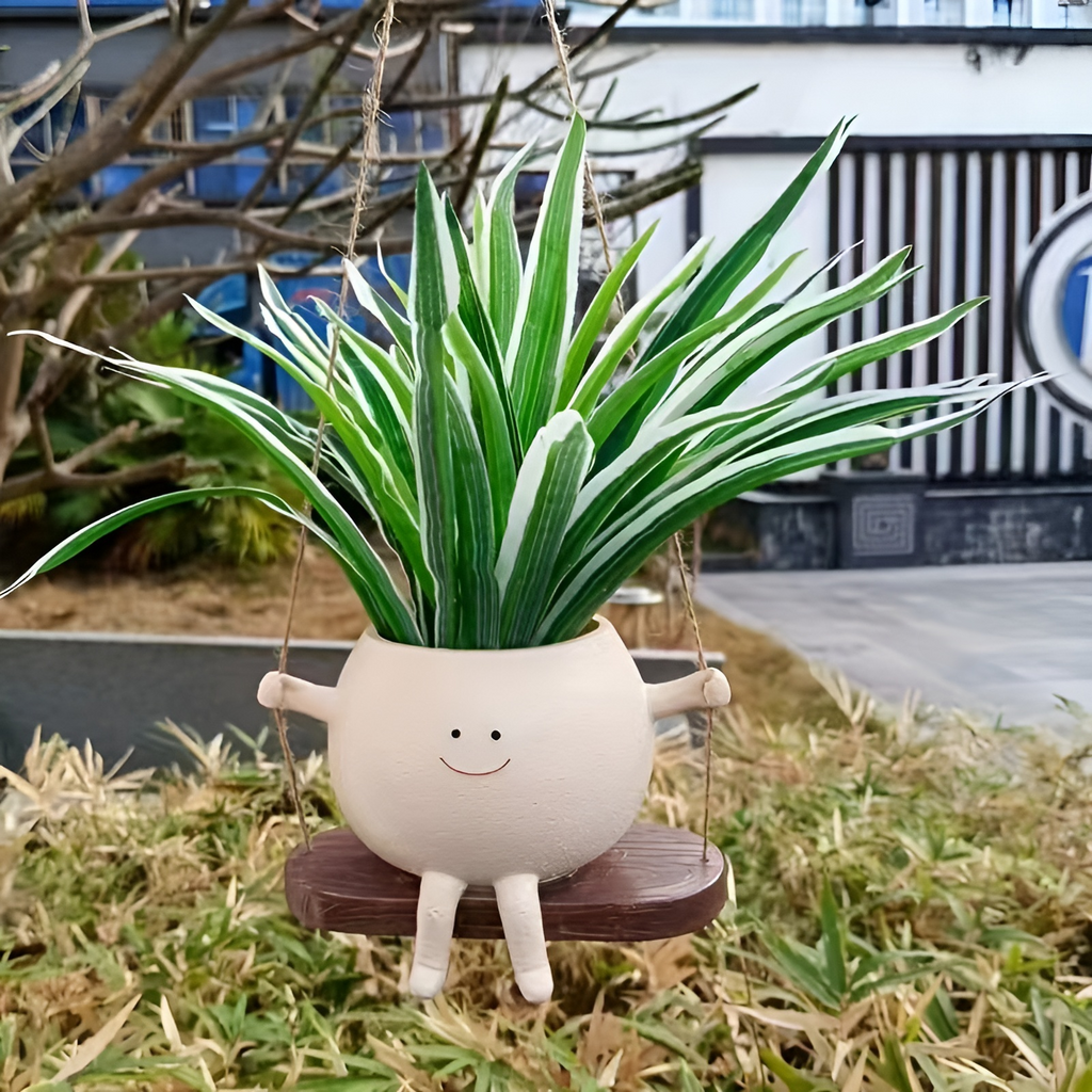 Cute Swing Jar Planter