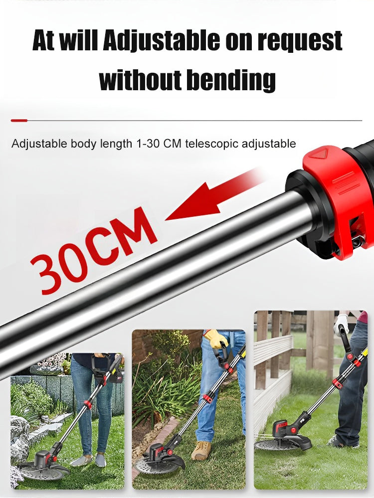 🔥【Portable lithium battery garden lawn mower】Make your yard's lawn look better and tidier.