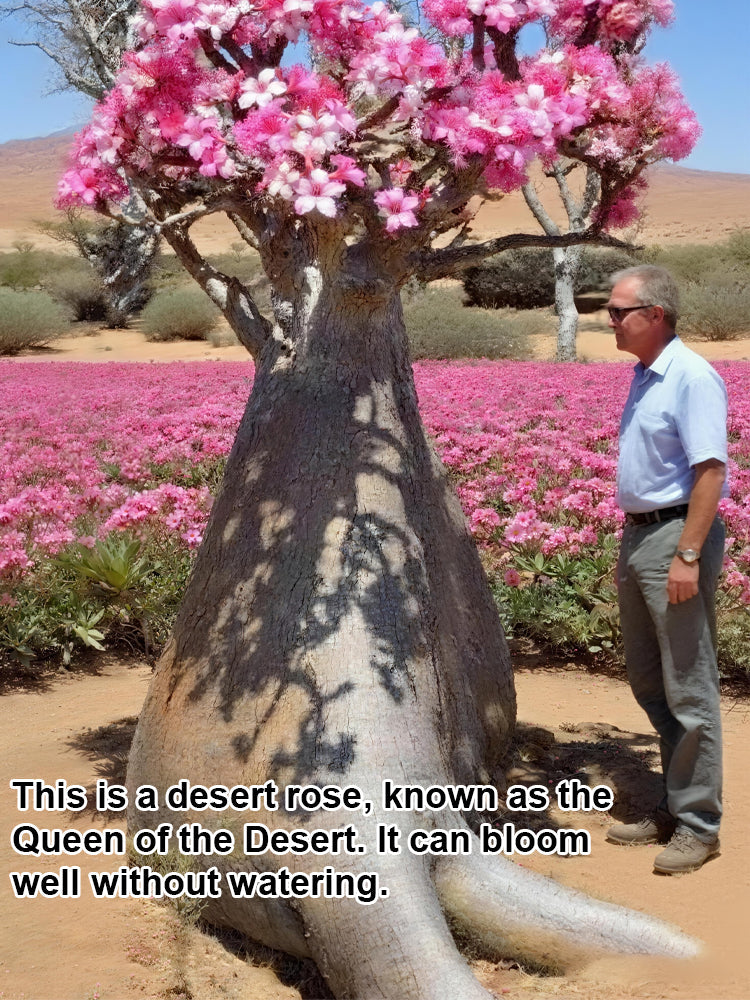 🔥Desert Rose Bulb Flower – “Just Water to Thrive for 100 Years”