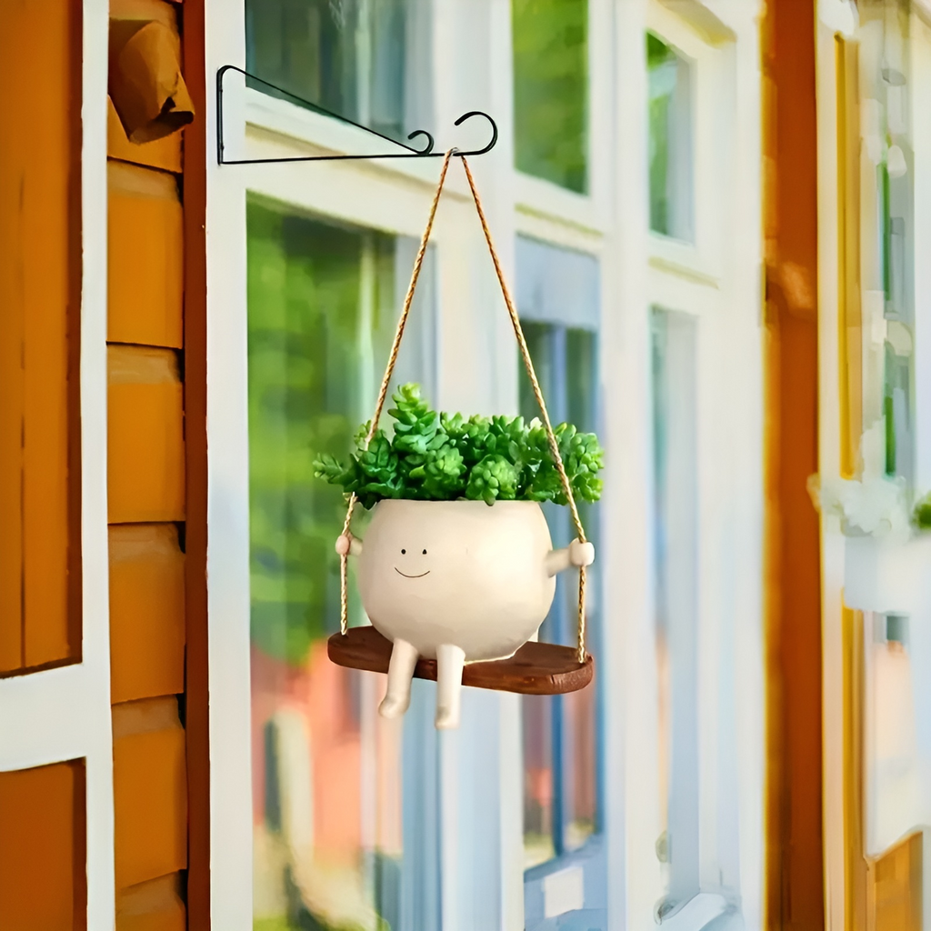 Cute Swing Jar Planter