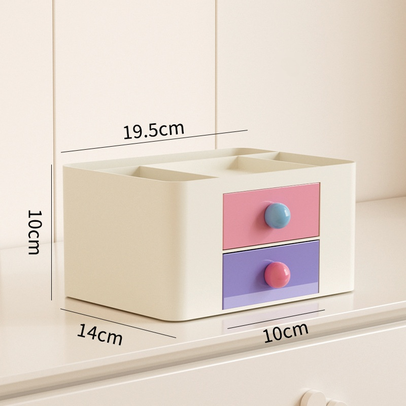 Desktop stackable drawer storage box