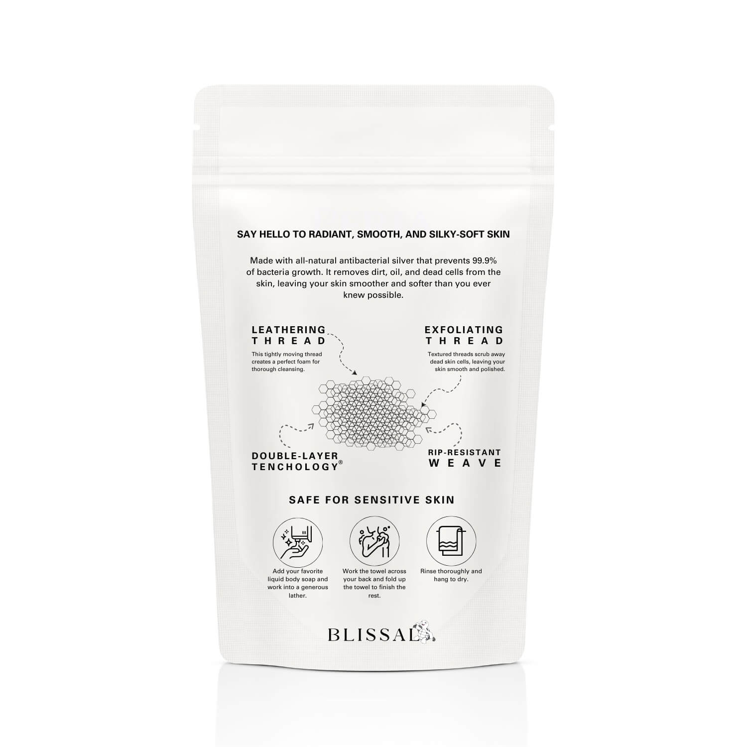 Exfoliating Antibacterial Shower Towel