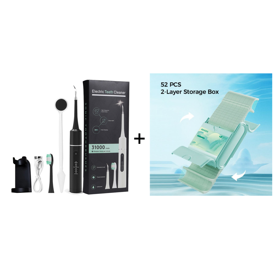 🦷Professional ultrasonic tooth cleaner with multiple functions and speeds