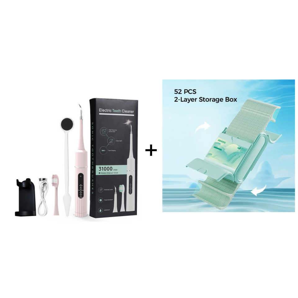 🦷Professional ultrasonic tooth cleaner with multiple functions and speeds