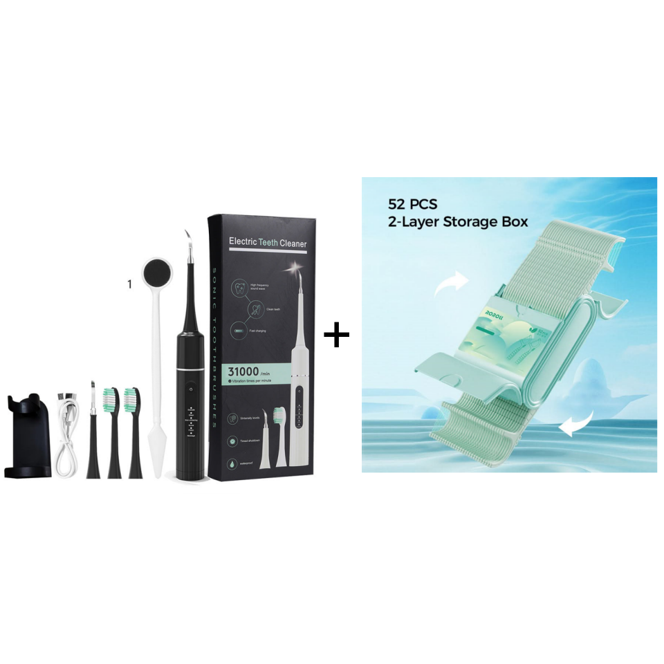 🦷Professional ultrasonic tooth cleaner with multiple functions and speeds