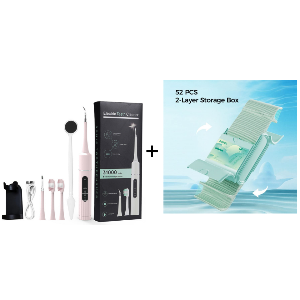 🦷Professional ultrasonic tooth cleaner with multiple functions and speeds