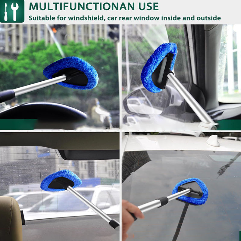 Car windshield cleaning tool kit – extendable and 180° swivel