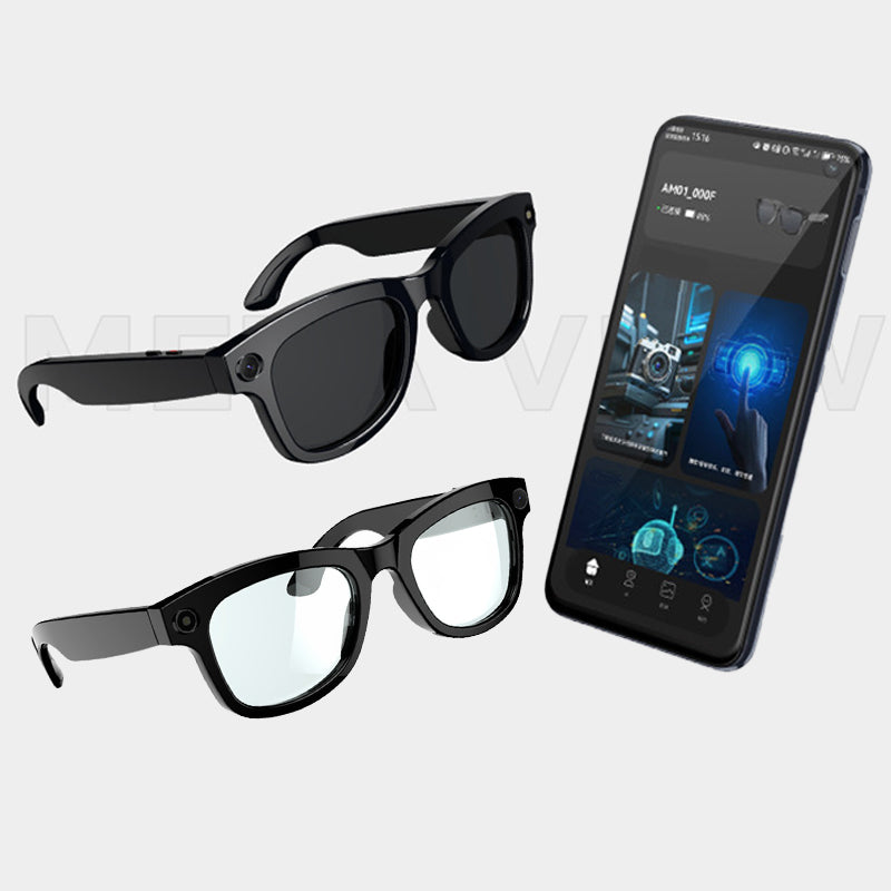 Smart AI Bluetooth Glasses with Camera WiFi 8 Megapixels
