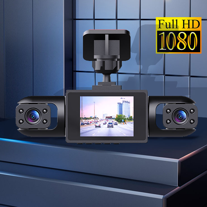 Car Dashcam with 4 Cameras and 360° Surround View